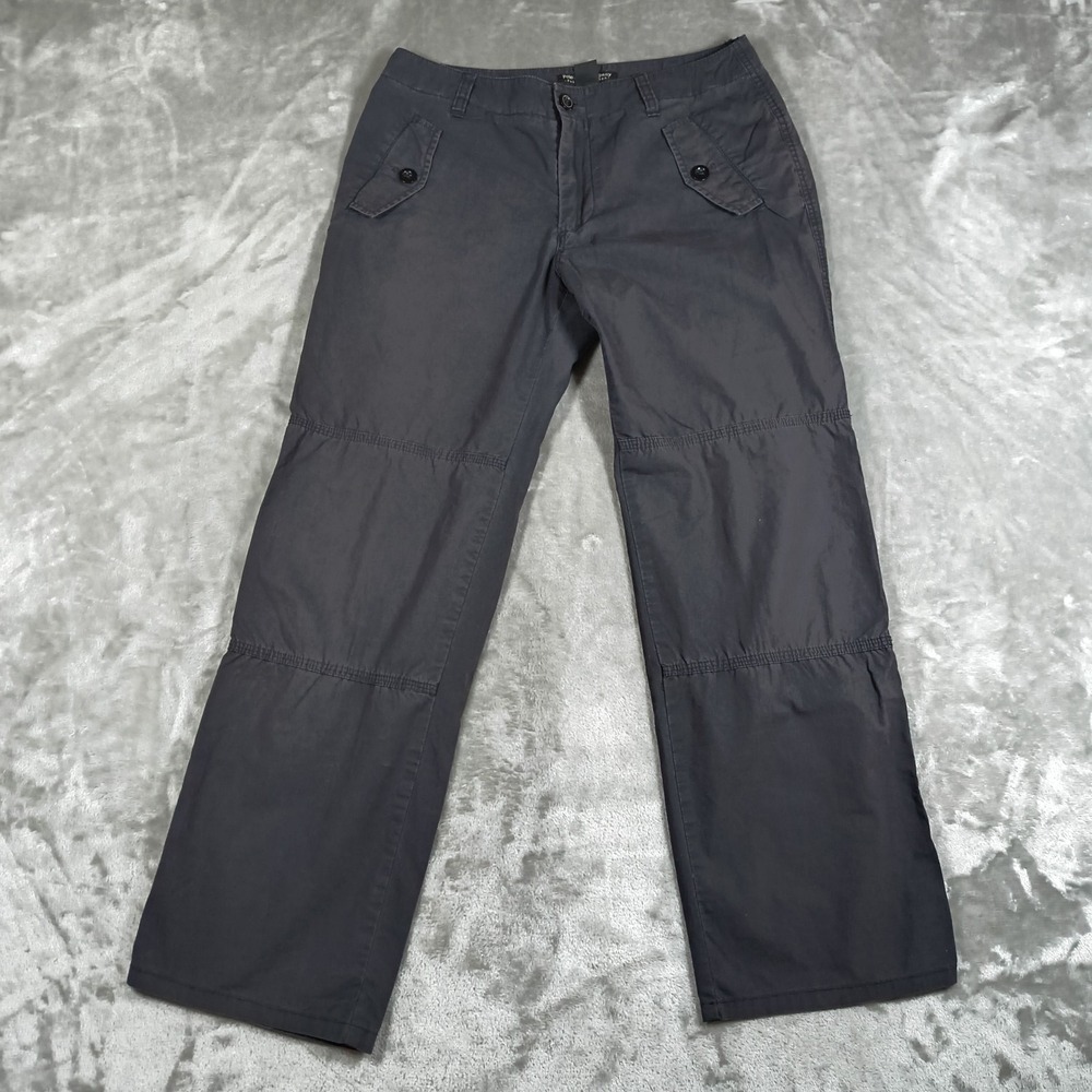 Vintage Polo Jeans Utility Pants Womens 2 Cargo Button Flap Pocket Ralph Lauren